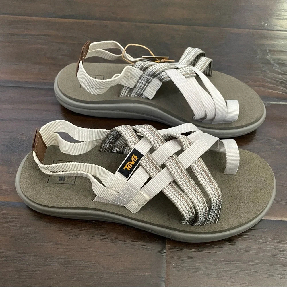 Teva Women's Sandals - Gray and White - Picture 2 of 6